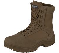 Mil-Tec Aspect Zip Sécurité Police Combat Boots Armée Hommes Chaussures Brown
