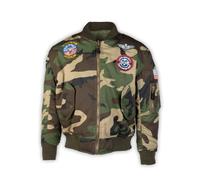 Mil-Tec Blouson Kids Ma1® avec Badges W/L Veste Mixte