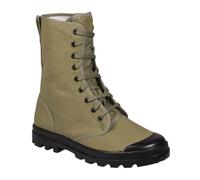 Mil-Tec Bottes de commando françaises en toile 9 trous Olive, vert, 46 EU