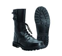 Mil-Tec Bottes French Action en cuir, tactiques unisexes, Noir 37