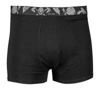 Mil-Tec Boxer Shorts Skull 2 Pack Hommes Doux Un Coton Sous-Vêtements Armée Noir
