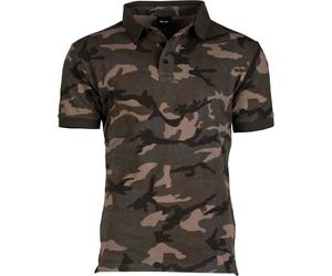 Mil-Tec Camo Pique, polo L Woodland Woodland