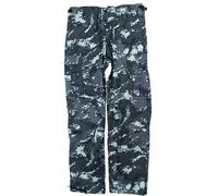 Mil-Tec Pantalon cargo US Ranger BDU Homme Taille S Noir Digital
