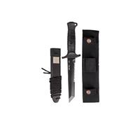 Mil-tec Couteau German Combat Black 2000 Steel 440