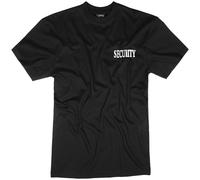 Mil-Tec T-shirt Security imprimé devant et derrière manches courtes Noir XXL