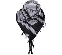 Mil-Tec Foulard Shemagh 110x110cm Ananas - Rifles Noir/Blanc, 110x110 cm