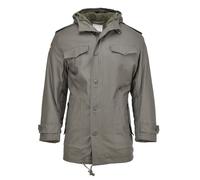 MIL TEC German Style Parka Capuche Fourrure Synthétique Stormflap Chaude Olive