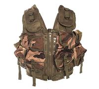 Mil-Tec Gilet de combat US TACTICAL camo ce - 200 Taille unique,Noir,Taille unique