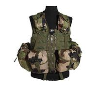 Mil-Tec Gilet Tactical Syst.Mod.Cce Camo (8Poc.) Noir One Size