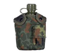 Mil-Tec – Gourde de l'armée américaine avec gobelet et housse – Rosso
