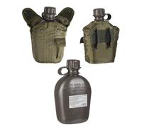 MIL-TEC Gourde US avec housse Camouflage Flecktarn