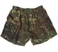 Mil-Tec Homme Boxer Mil-tec Flecktarn Shorts, Noir, S EU