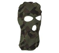 Mil-Tec Homme Cagoule 3 Trous Acrylique Camo Bonnet, Noir, Taille unique EU
