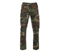 Mil-Tec Homme Us Bdu R/S 'Slim Fit' Woodland Pantalons, Camo, XL