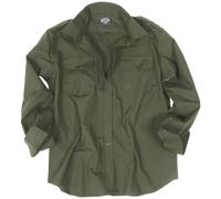 MIL-TEC HOMMES LONG SLEEVED ARMÉE UNIFORME CHEMISE TACTIQUE RIPSTOP COTON HAUT O