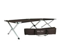 Mil Tec Lit de camp pliable US Style 190 x 65 cm noir
