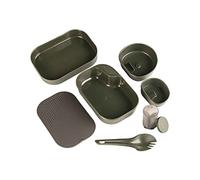 Mil-Tec Lot de 7 ustensiles de cuisine en plastique Olive pour 7 personnes
