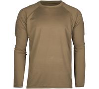 Mil-Tec Manche Longue Chemise Gym Séchage Rapide Tactique Hommes Dark Coyote