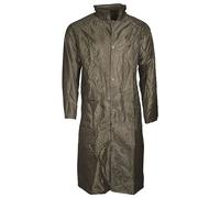 Mil-Tec Manteau Imperméable à Capuche PVC Enduit S-3XL, Noir/Oliv