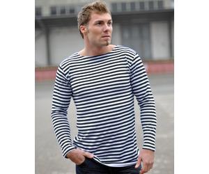 Mil-Tec Marine Summer, pull-over XS Bleu Foncé/Blanc Bleu Foncé/Blanc