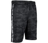 MIL-TEC Short de Gym Tarn Camouflage Respirant, Élastique Taille S-3XL