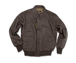 Mil-Tec Miltec Blouson Cuir Pilote A2 Marron Brown 905