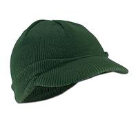Mil-Tec Miltec Bonnet Watch Us avec Visière Polyacrylique, Olive, OneSize Homme