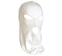 Mil-Tec Miltec Cagoule 3 Trous Coton Blanche Bonnet, Blanc, Taille Unique Homme