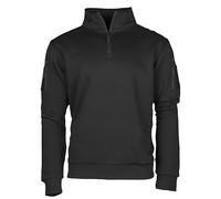 Mil Tec Sweat-shirt Tactique 902 avec zip Noir