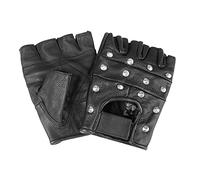 Mil Tec Mitaines Biker en cuir avec clous