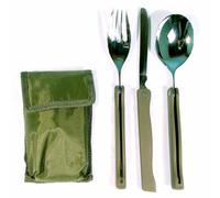 Mil-Tec Mixte - Adulte 14626000 Couverts Pliants Olive Taille Unique