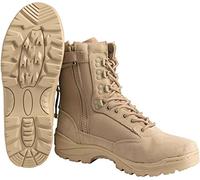 Mil-Tec Mixte Chaussures T41/8 Chaussures Tactical Cordura Tan zip T41 8, Tan, 41 EU