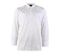 Mil-Tec Mixte Chemise À Manches Longues-10931007 Blouse, Blanc, M EU