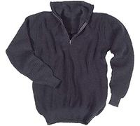 Mil-Tec Mixte Pull-over Troyer Bleu Foncé Veste, Bleu, 48 EU