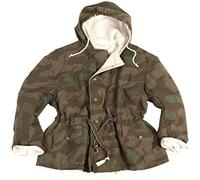 Mil-Tec Mixte Reversible Wh Splinter Camo(repro) Veste, Noir, 2 EU