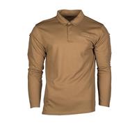 Chemise polo à manches longues Long Sleeve Tactical Quickdry Mil-Tec - Coyote 3XL