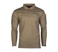 Chemise polo à manches longues Long Sleeve Tactical Quickdry Mil-Tec - Olive M