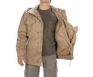 Mil-Tec Mixte Us Import M65 avec Doublure Khaki Veste, Kaki, 902 EU
