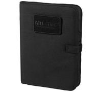 Mil-Tec Notebook Tactique Police Writing Pad Sécurité Étendue Notepad Noir