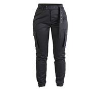 Mil-Tec Pantalon Cargohose Femme Style Cargo Camouflage avec Ceinture
