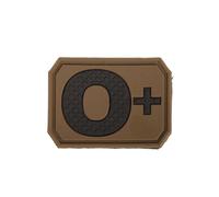 Patch 3D de groupe sanguin O+ Coyote - Miltec