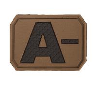 Patch avec groupe sanguin A- Mil-Tec - Coyote