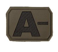 Mil-Tec PATCH 3D BLOOD A NÉGATIF olive 16831201
