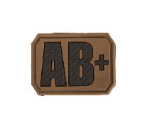 Mil-Tec PATCH 3D BLOOD AB POSITIF dark coyote 16831519