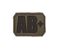 Mil-Tec PATCH 3D BLOOD AB POSITIF olive 16831501