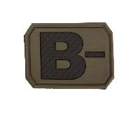 Mil-Tec PATCH 3D BLOOD B NÉGATIF olive 16831401
