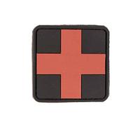Mil-Tec Patch 3D, Motif premiers secours, PVC, Avec Velcro, Grande taille