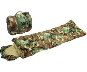 Mil-Tec Pilot Camo, sac de couchage Woodland Woodland