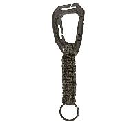 MIL-TEC Porte-clés Paracord avec mousqueton Molle Noir