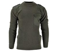 Mil-Tec Pull en laine pour homme, vert olive, Taille unique